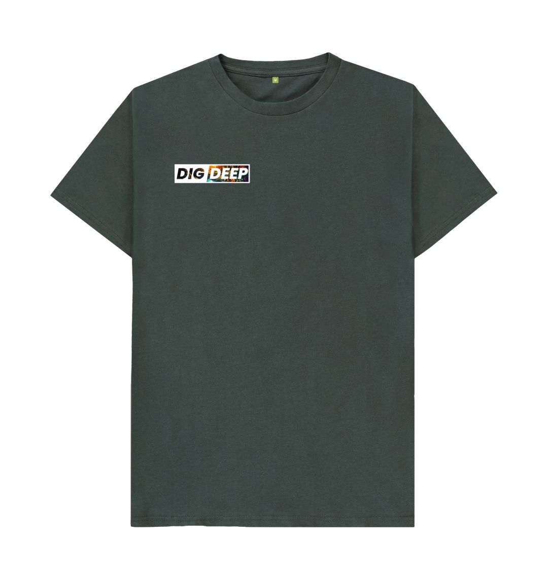 Dark Grey Trippy forest T-shirt